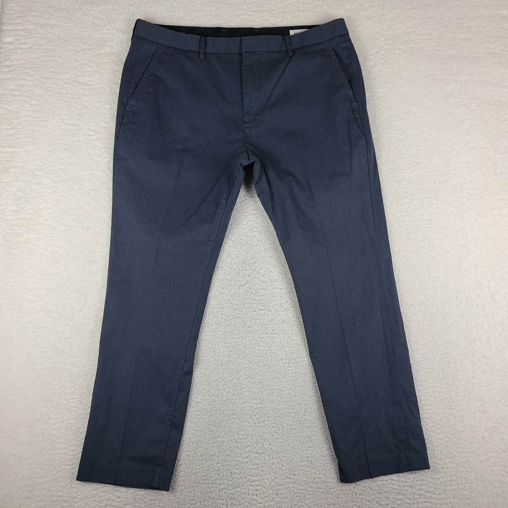 BONOBOS Pants Mens 38x30 Blue Monday Tailored Fit Easy Care Chino Khakis